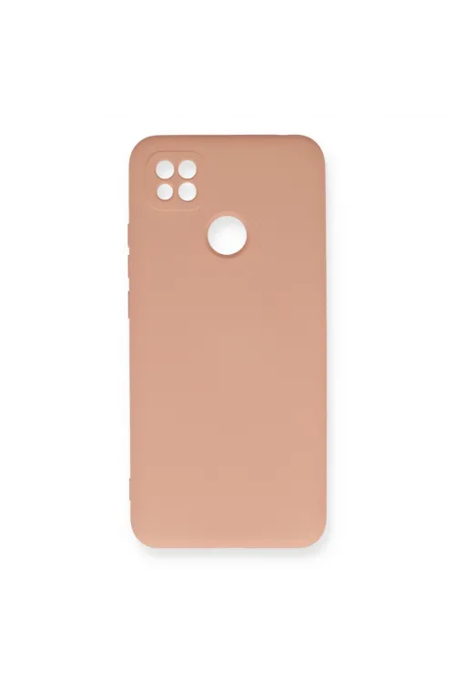 Xiaomi Redmi 9c Kılıf Nano İçi Kadife Silikon - Pudra
