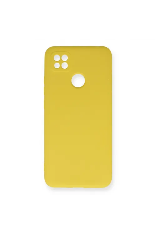 Xiaomi Redmi 9c Kılıf Nano İçi Kadife Silikon - Sarı