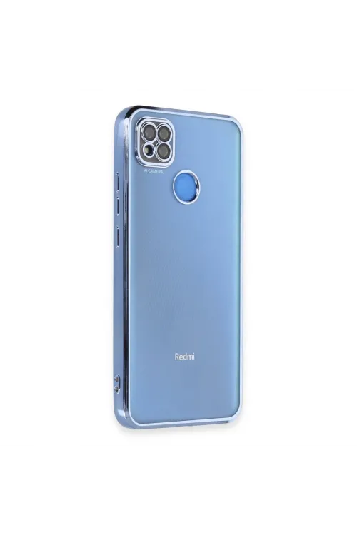 Xiaomi Redmi 9c Kılıf Razer Lensli Silikon - Açık Mavi
