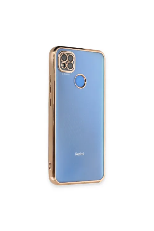 Xiaomi Redmi 9c Kılıf Razer Lensli Silikon - Gold