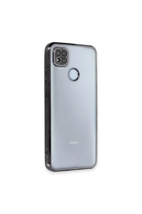 Xiaomi Redmi 9c Kılıf Razer Lensli Silikon - Siyah