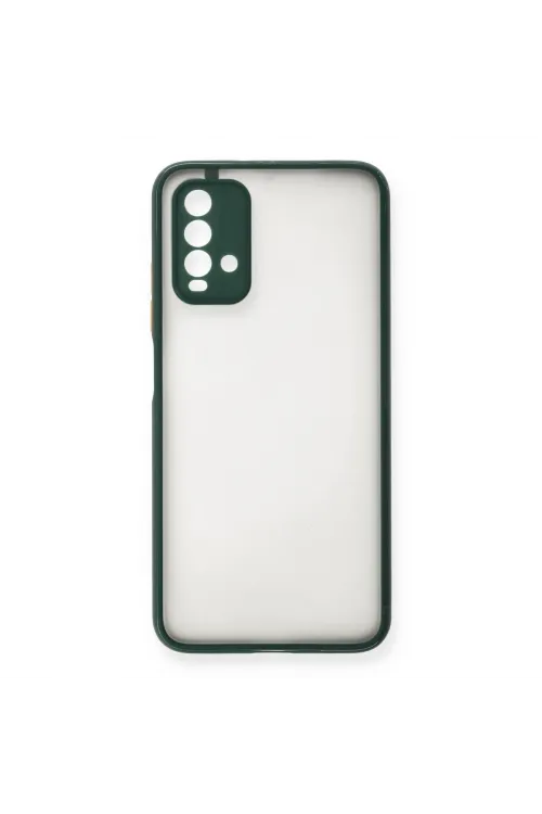 Xiaomi Redmi 9t Kılıf Montreal Silikon Kapak - Yeşil