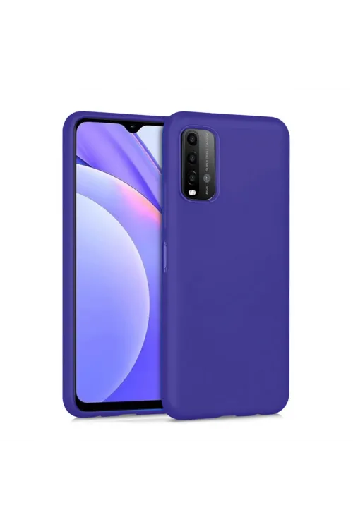 Xiaomi Redmi 9t Kılıf Nano İçi Kadife Silikon - Mor
