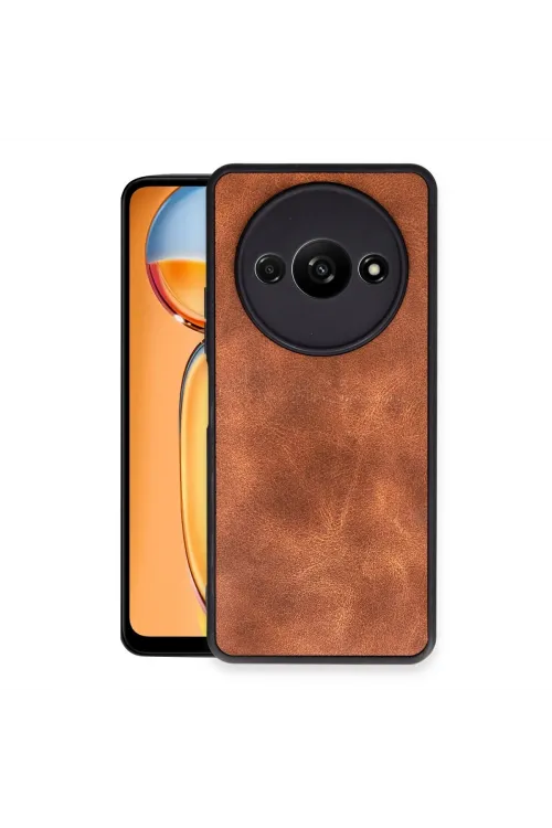 Xiaomi Redmi A3 4g Kılıf Aras Deri Kapak - Taba