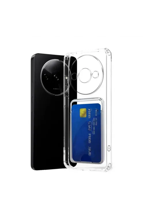 Xiaomi Redmi A3 4g Kılıf Kart Şeffaf Silikon - Şeffaf