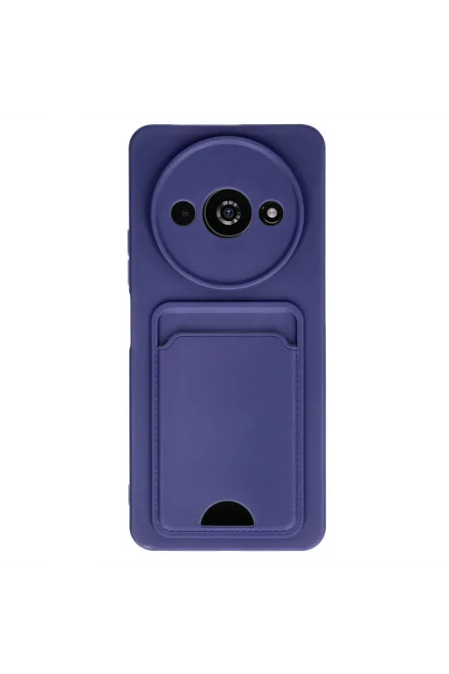 Xiaomi Redmi A3 4g Kılıf Kelvin Kartvizitli Silikon - Lacivert