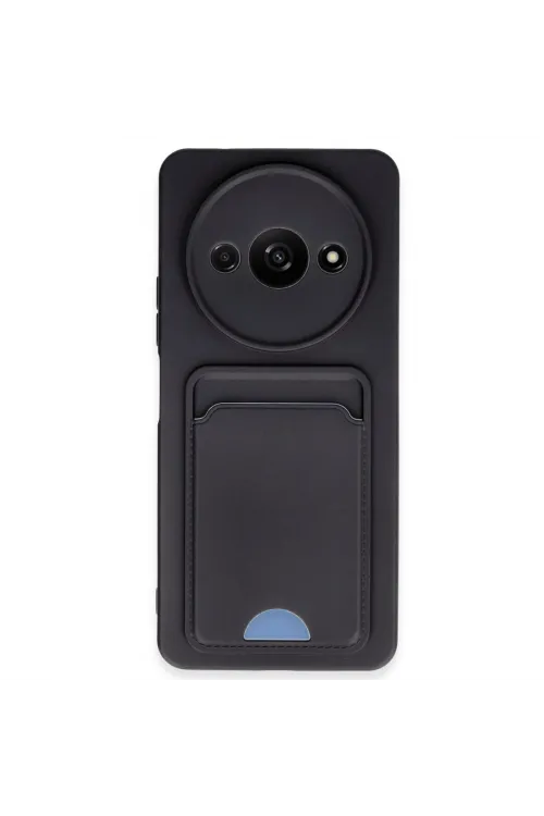 Xiaomi Redmi A3 4g Kılıf Kelvin Kartvizitli Silikon - Siyah