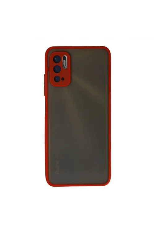 Xiaomi Redmi Note 10 5g Kılıf Montreal Silikon Kapak - Kırmızı