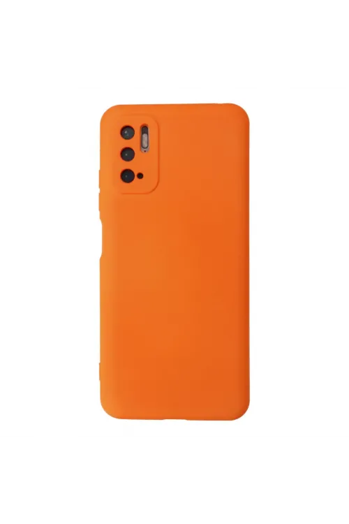 Xiaomi Redmi Note 10 5g Kılıf Nano İçi Kadife Silikon - Turuncu
