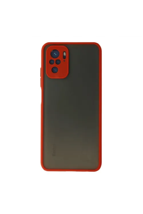 Xiaomi Redmi Note 10 Kılıf Montreal Silikon Kapak - Kırmızı