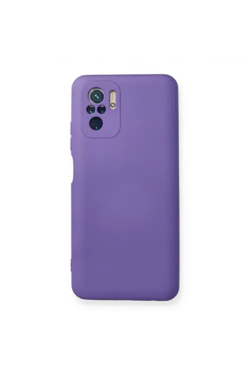 Xiaomi Redmi Note 10 Kılıf Nano İçi Kadife Silikon - Mor