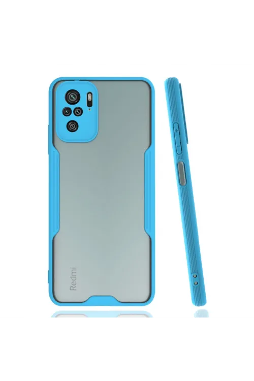 Xiaomi Redmi Note 10 Kılıf Platin Silikon - Mavi