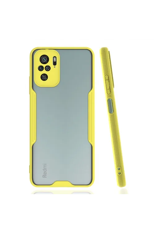 Xiaomi Redmi Note 10 Kılıf Platin Silikon - Sarı