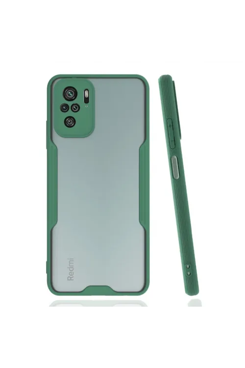 Xiaomi Redmi Note 10 Kılıf Platin Silikon - Yeşil