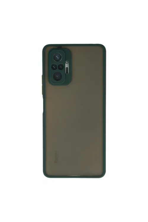 Xiaomi Redmi Note 10 Pro Kılıf Montreal Silikon Kapak - Yeşil