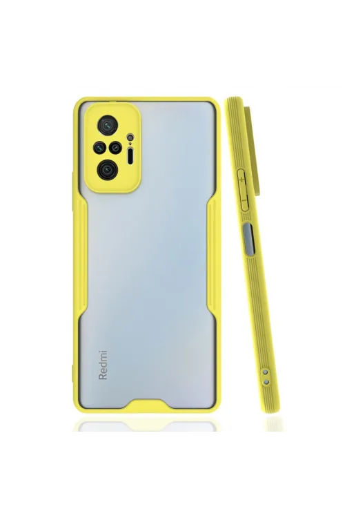 Xiaomi Redmi Note 10 Pro Kılıf Platin Silikon - Sarı