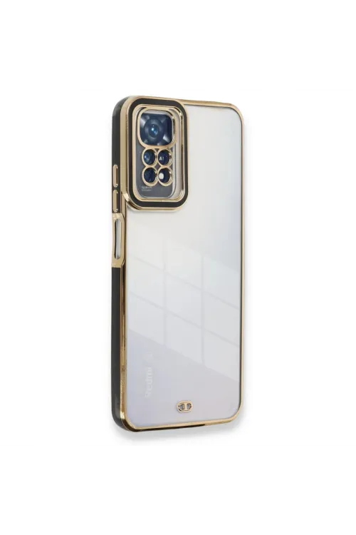 Xiaomi Redmi Note 11 Kılıf Liva Lens Silikon - Siyah