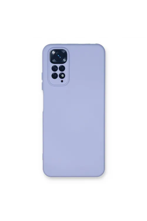 Xiaomi Redmi Note 11 Kılıf Nano İçi Kadife Silikon - Lila