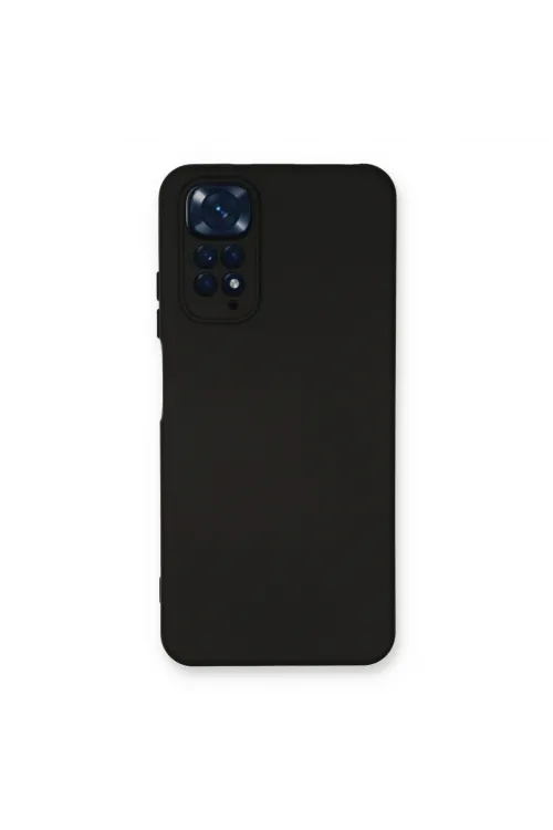 Xiaomi Redmi Note 11 Kılıf Nano İçi Kadife Silikon - Siyah