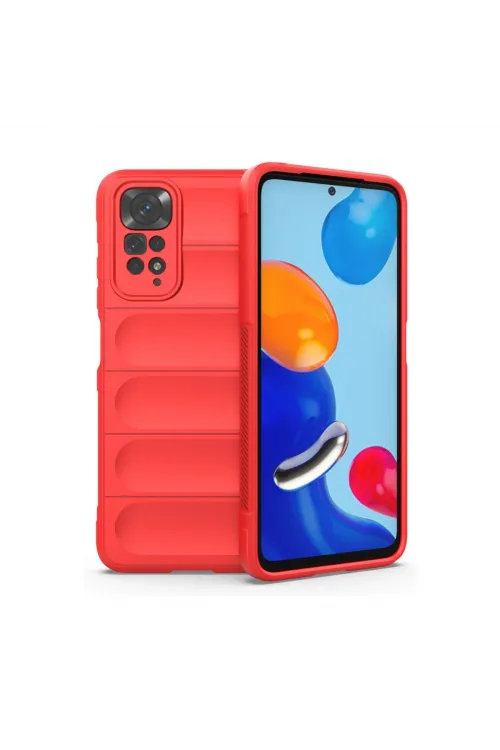 Xiaomi Redmi Note 11 Kılıf Optimum Silikon - Kırmızı