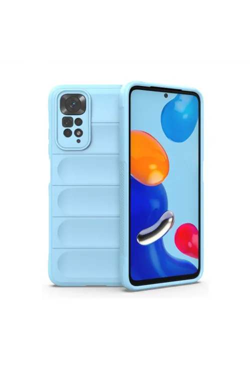 Xiaomi Redmi Note 11 Kılıf Optimum Silikon - Sky Blue