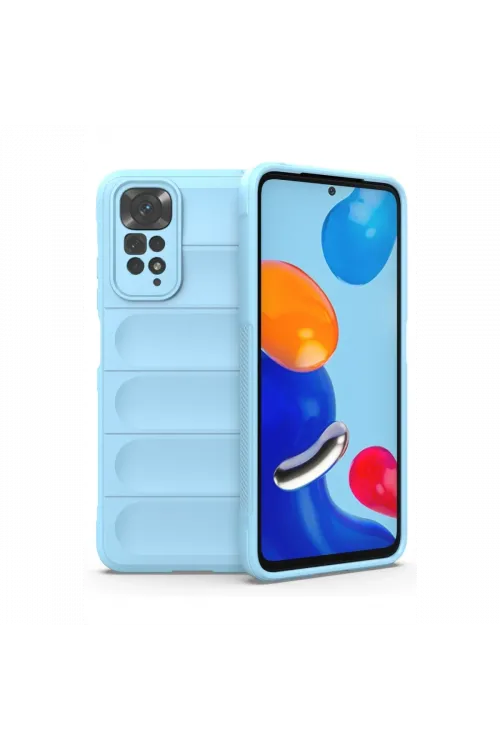 Xiaomi Redmi Note 11 Kılıf Optimum Silikon - Sky Blue