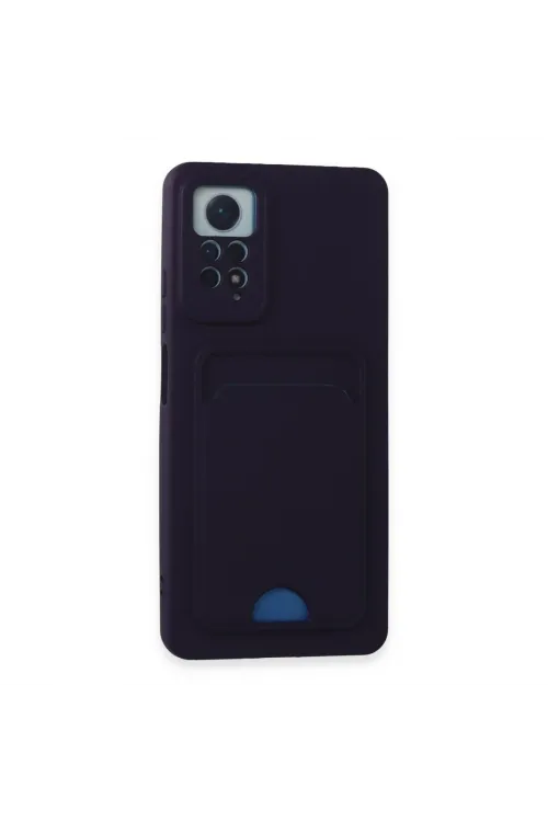 Xiaomi Redmi Note 11 Pro Kılıf Kelvin Kartvizitli Silikon - Derin Mor