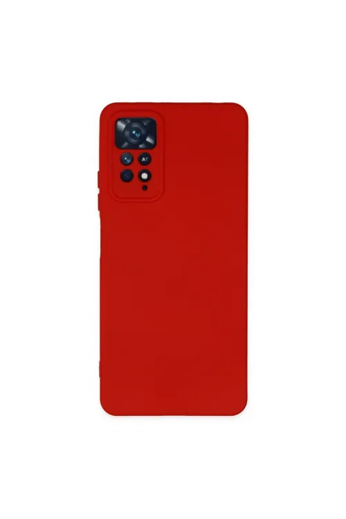 Xiaomi Redmi Note 11 Pro Kılıf Nano İçi Kadife Silikon - Kırmızı