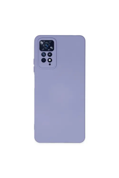 Xiaomi Redmi Note 11 Pro Kılıf Nano İçi Kadife Silikon - Lila