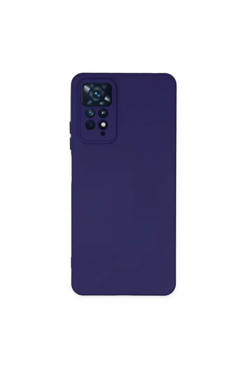 Xiaomi Redmi Note 11 Pro Kılıf Nano İçi Kadife Silikon - Mor