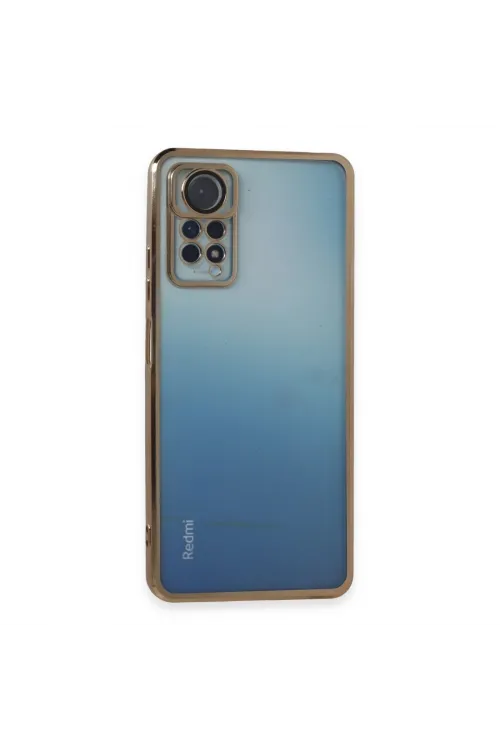 Xiaomi Redmi Note 11 Pro Kılıf Razer Lensli Silikon - Gold