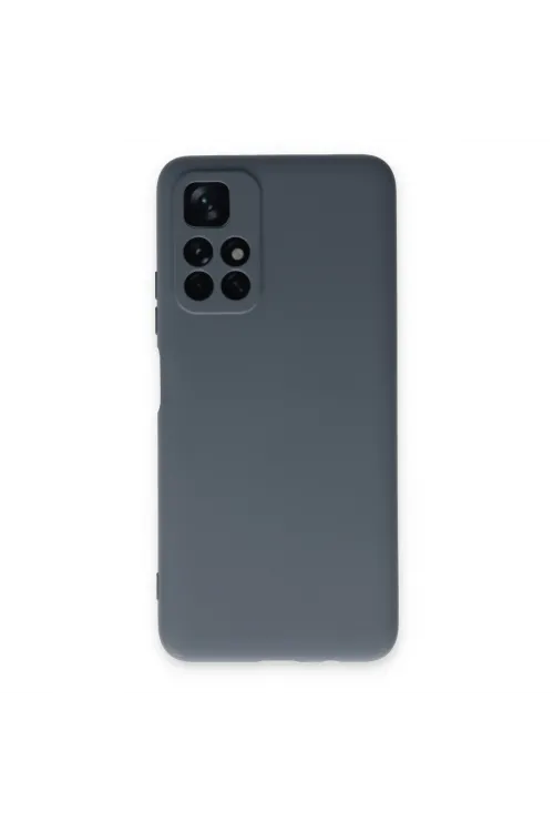 Xiaomi Redmi Note 11t Kılıf Nano İçi Kadife Silikon - Gri