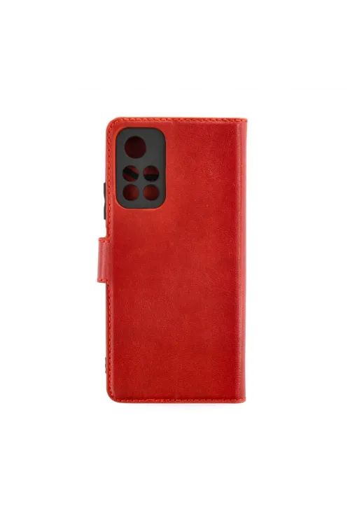 Xiaomi Redmi Note 11t Kılıf Trend S Plus Kapaklı Kılıf - Kırmızı