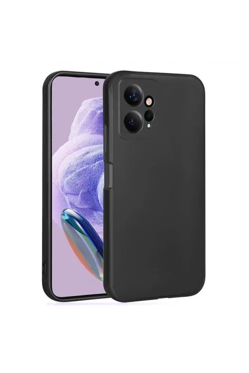 Xiaomi Redmi Note 12 4g Kılıf First Silikon - Siyah