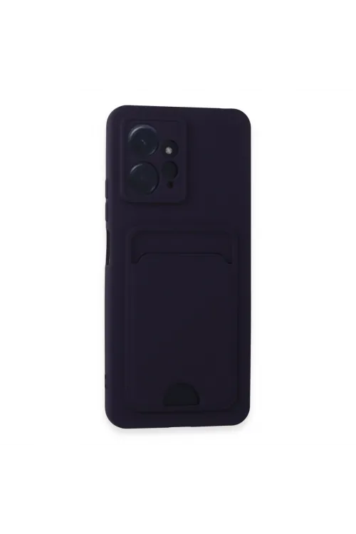 Xiaomi Redmi Note 12 4g Kılıf Kelvin Kartvizitli Silikon - Derin Mor