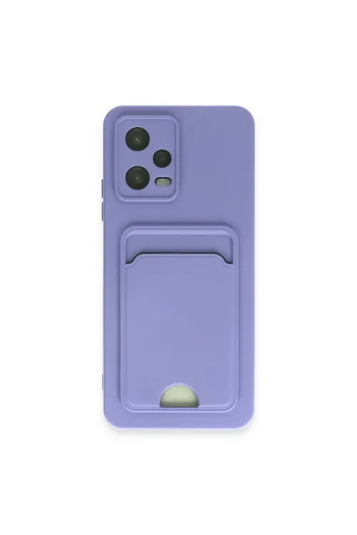 Xiaomi Redmi Note 12 4g Kılıf Kelvin Kartvizitli Silikon - Lila