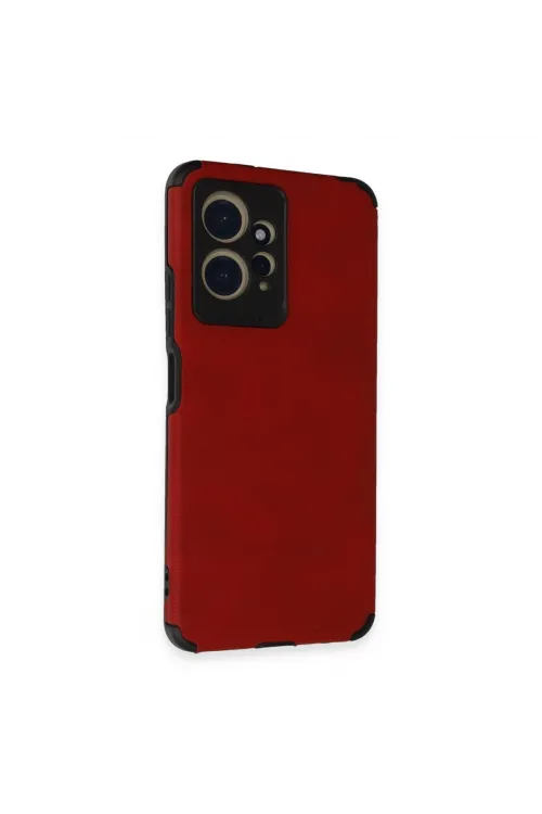 Xiaomi Redmi Note 12 4g Kılıf Loop Deri Silikon - Kırmızı