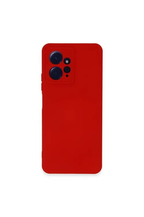 Xiaomi Redmi Note 12 4g Kılıf Nano İçi Kadife Silikon - Kırmızı