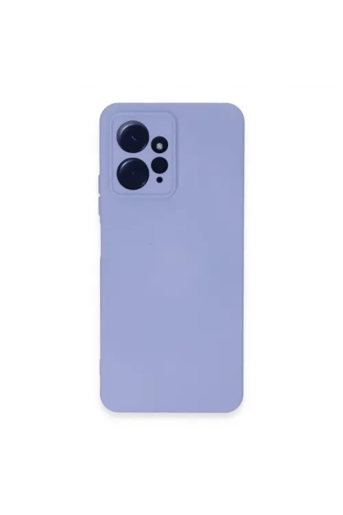 Xiaomi Redmi Note 12 4g Kılıf Nano İçi Kadife Silikon - Lila