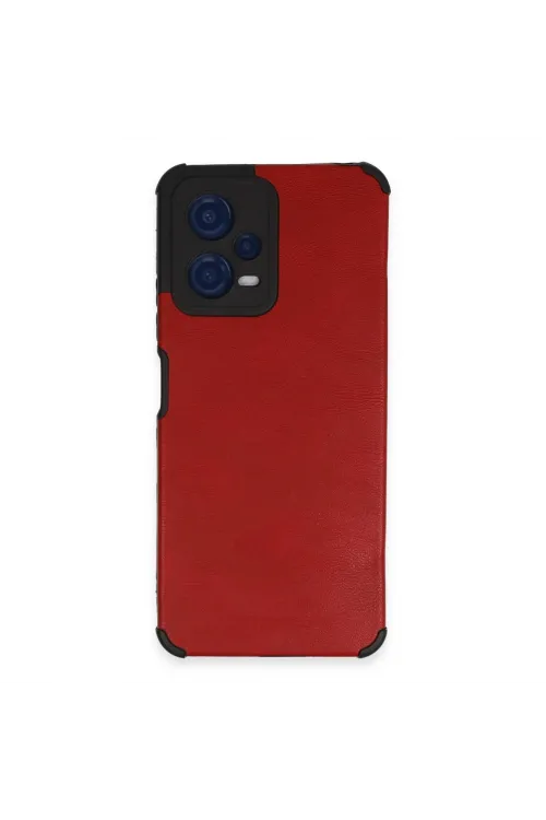 Xiaomi Redmi Note 12 5g Kılıf Loop Deri Silikon - Kırmızı