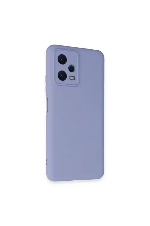 Xiaomi Redmi Note 12 5g Kılıf Nano İçi Kadife Silikon - Lila