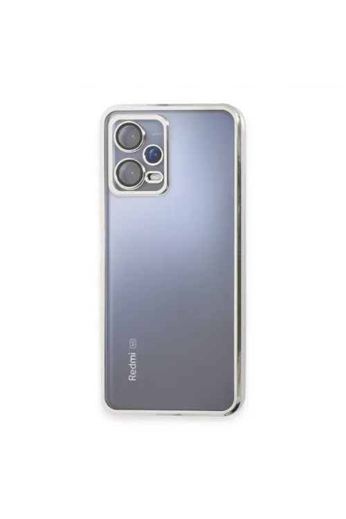 Xiaomi Redmi Note 12 5g Kılıf Razer Lensli Silikon - Gümüş