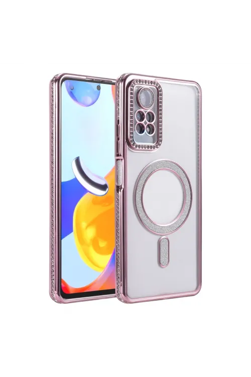 Xiaomi Redmi Note 12 Pro 4g Joke Simli Magneticsafe Kılıf - Pembe