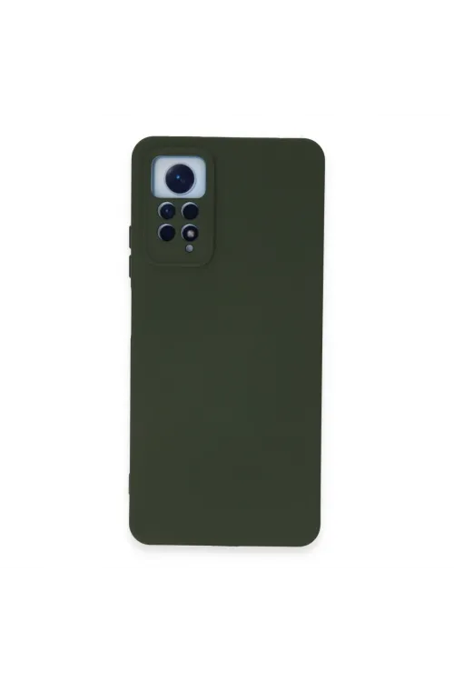 Xiaomi Redmi Note 12 Pro 4g Kılıf Nano İçi Kadife Silikon - Koyu Yeşil