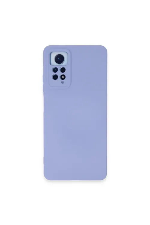 Xiaomi Redmi Note 12 Pro 4g Kılıf Nano İçi Kadife Silikon - Lila
