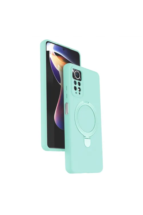 Xiaomi Redmi Note 12 Pro 4g Regal Magsafe Standlı Kapak - Su Yeşili
