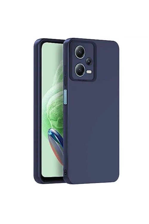 Xiaomi Redmi Note 12 Pro 5g Kılıf Nano İçi Kadife Silikon - Lacivert