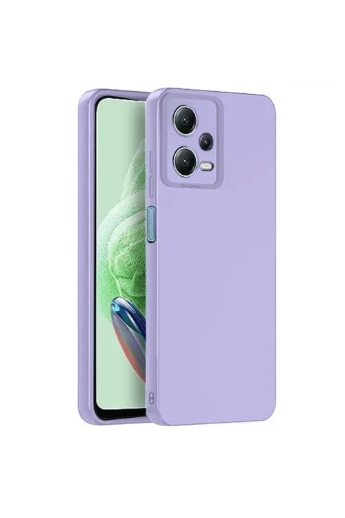 Xiaomi Redmi Note 12 Pro 5g Kılıf Nano İçi Kadife Silikon - Lila