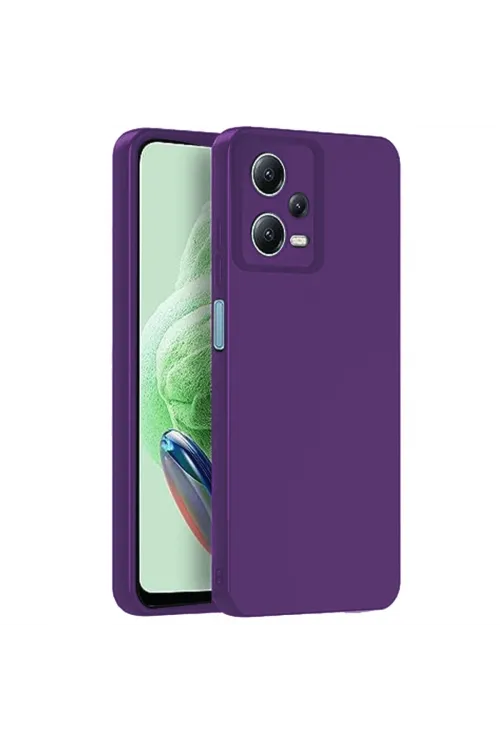 Xiaomi Redmi Note 12 Pro 5g Kılıf Nano İçi Kadife Silikon - Mor