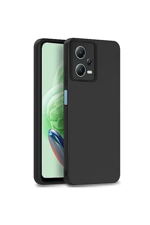 Xiaomi Redmi Note 12 Pro 5g Kılıf Nano İçi Kadife Silikon - Siyah